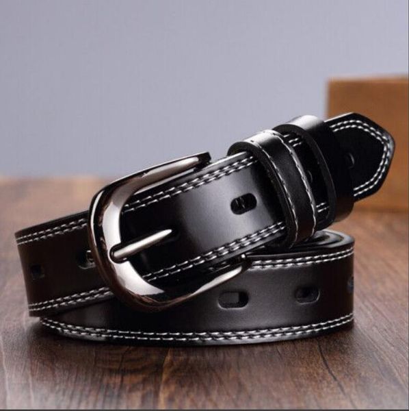 

fashion classic men designers belts womens mens casual letter smooth buckle belt width 2.5-2.8cm no box, Black;brown