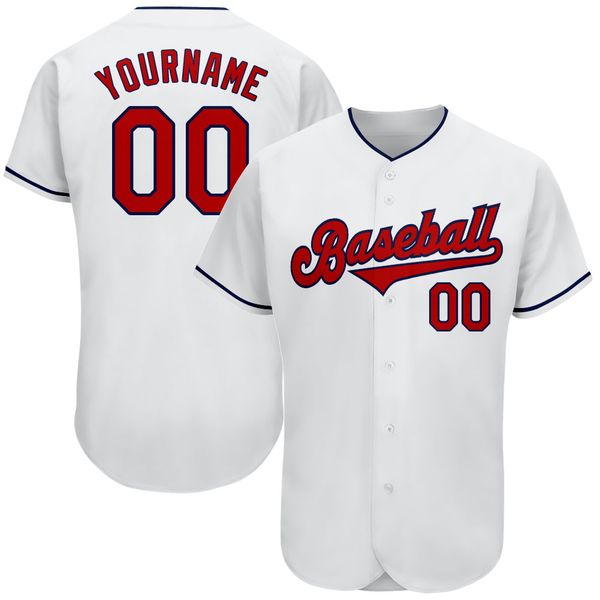 

custom white red-navy-8798 authentic baseball jersey, Blue;black