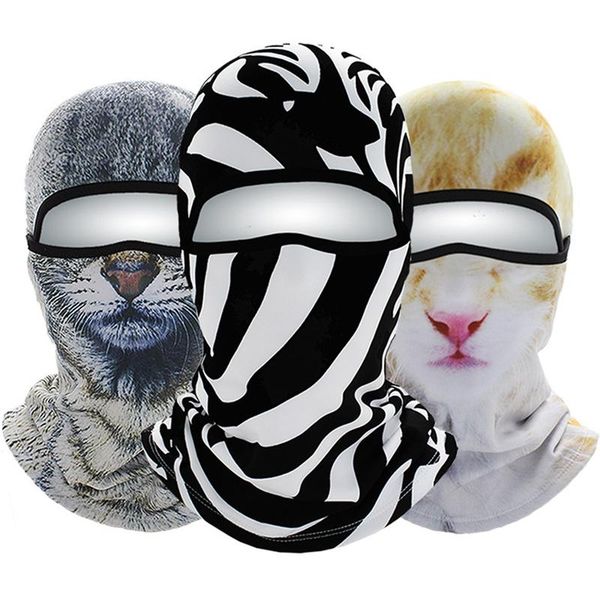 

cycling caps & masks horror mask sport running animation jogging cute bandana full face shield cool training winter warm dust scarf headband, Black