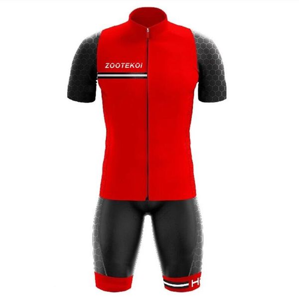 

racing sets zootekoi fietsen set 2021 mouwen sneldrogende mannen fiets jersey kleding mtb pak ropa hombre men, Black;blue