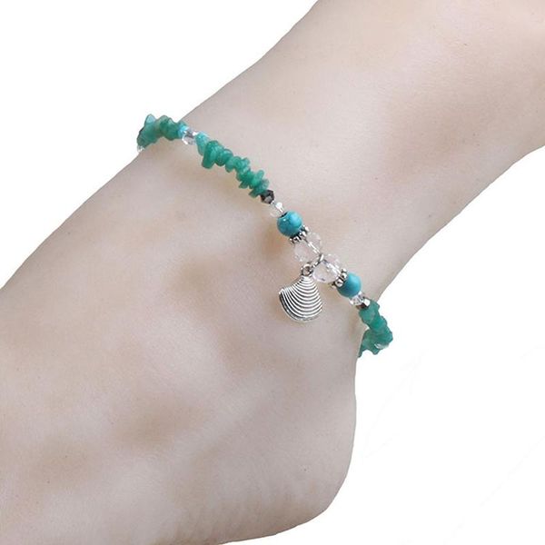 

anklets vintage shell beads for women anklet leg bracelet bohemian beach ankle chain jewelry gift, Red;blue