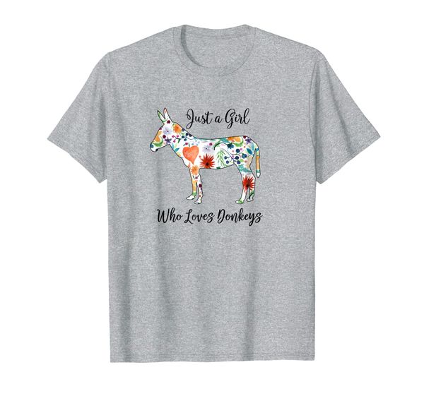 

loves donkeys tee shirt, White;black