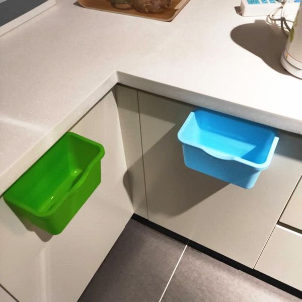 

waste bins foldable dustbin folding bin kitchen cabinet door hanging trash garbage