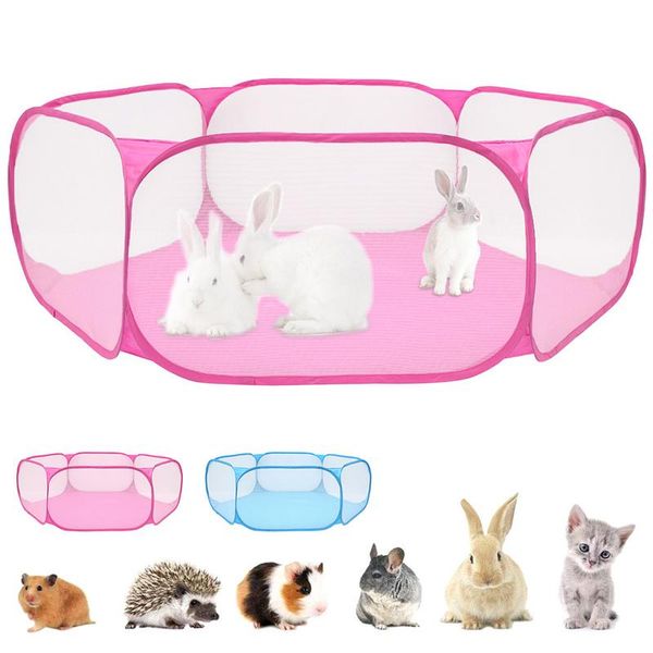 

kennels & pens portable pet fence foldable small dog cat cage animal gate game playground fences for accessories playpen