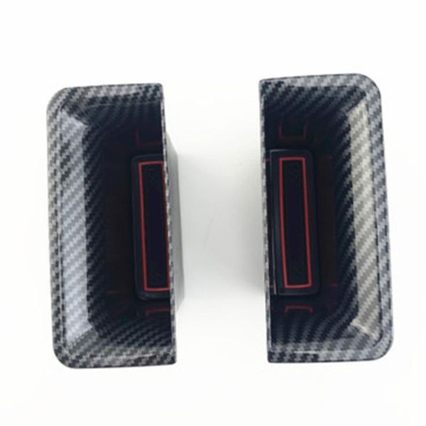 

car organizer side storage tray box 2pcs abs bin carbon fiber for escape kuga 2021