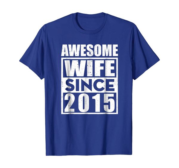 

Awesome Wife-Since-2015 T-Shirt Matching With Husband, Mainly pictures