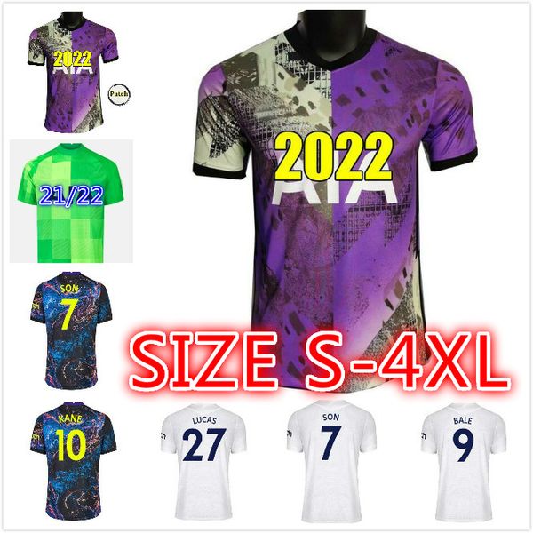 

21 22 tottenham kane son bale bergwijn dele spurs soccer jerseys 2021 2022 lucas football kit shirt goalkeeper gk sets uniform with, Black;yellow