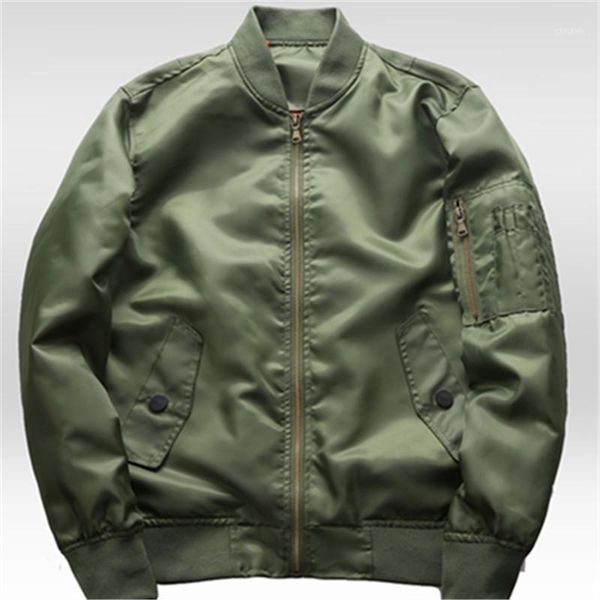 

men's jackets thin 2021 spring and autumn flight jacket plain jacket1, Black;brown