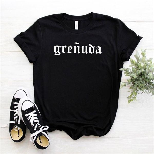 

and women grenuda letters print men t shirts short sleeve o neck loose ladies causal tee clothes, White;black