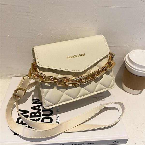 

evening bags fashion plaid chain square handbag luxury women adjustable shoulder strip bag casual shopping female pu leather
