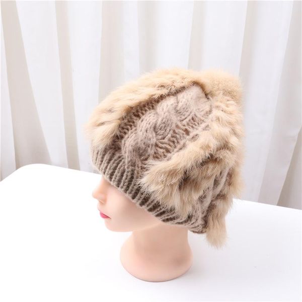 

beanies 202110-boda winter warm knitting leisure lady skullies cap women cool hat