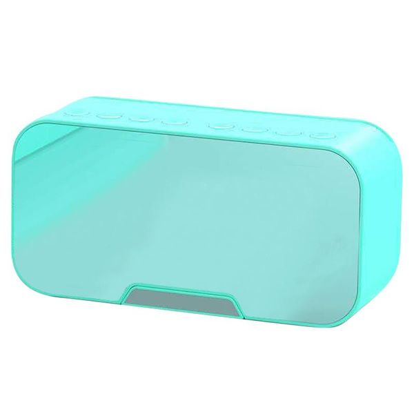 

portable speakers with speaker led display wireless alarm clock music rechargeable home office fm radio bluetooth-compatible digital