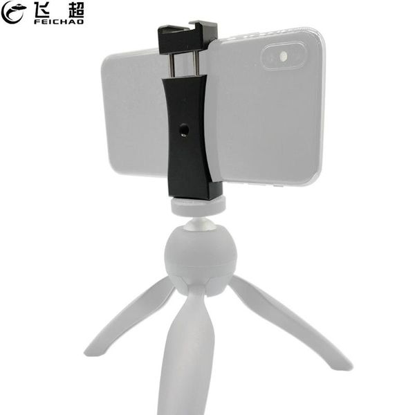 

mobile phone clip bracket support adapter for 76-93mm smartphone tripod monopod holder clamp stand mount tripods