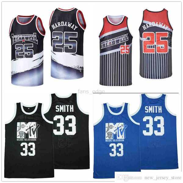 NCAA Costurado Filme Basquete Jerseys 25 Penny Hardoway Altrenate 33 Rock n Jock Will Smith Jersey Mens Blue Fans Camiseta Boa qualidade à venda