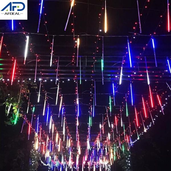 

us/au plug led meteor shower rain lights 30cm for tree christmas wedding garden decoration string light strings