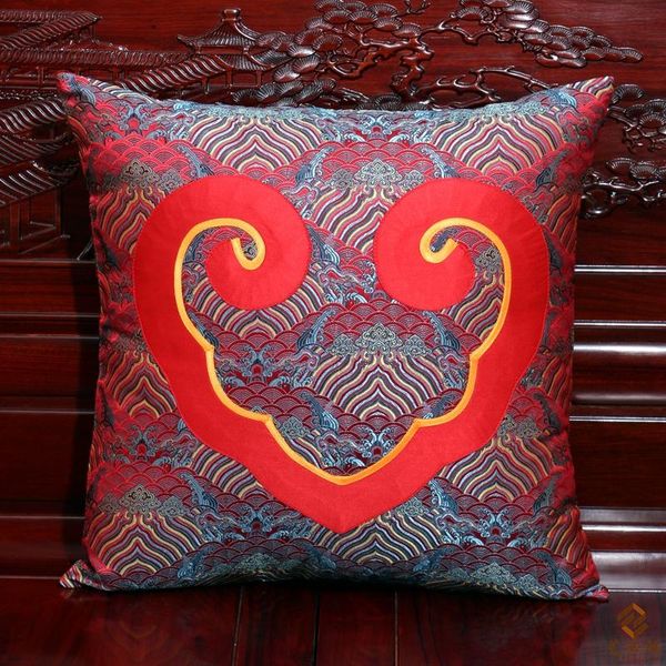

luxury heart natural silk pillowcase mulberry sofa chair cover cushion case decorative high end christmas love pillowcover cushion/decorativ