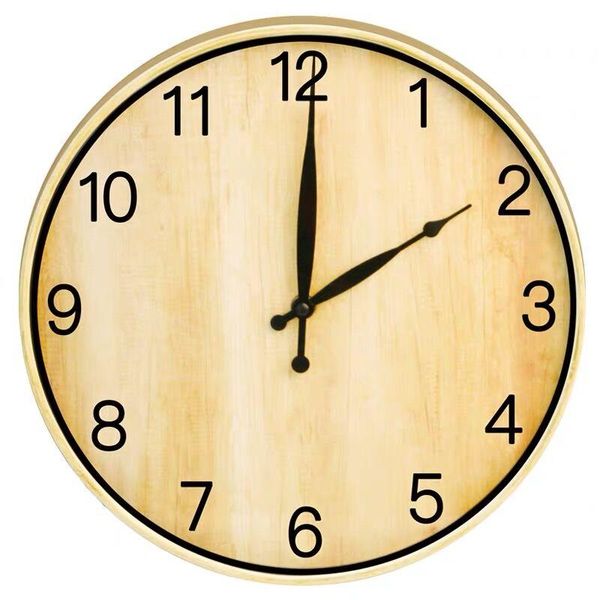 

wall clocks 12-inch round classic clock retro non ticking quartz decorative