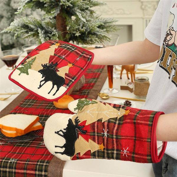 

christmas decorations merry lnsulation gloves mat ornaments tree deco xmas year dining party decor 2021 navidad gifts bag