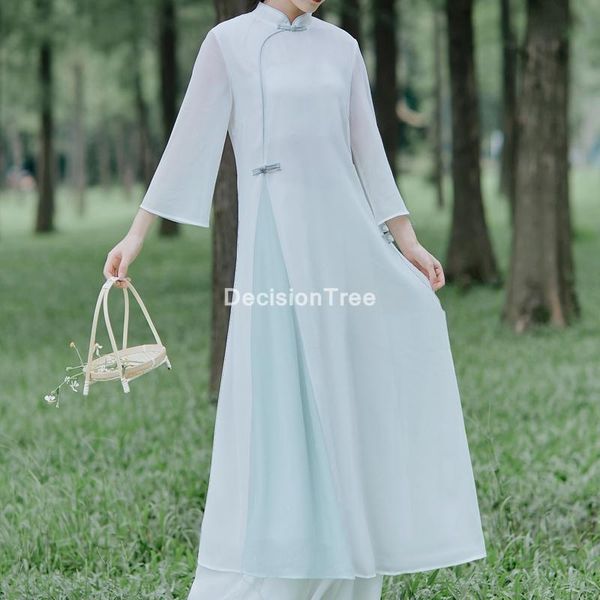 

ethnic clothing 2021 chinese dress female qipao cheongsam women traditional satin elegant vintage oriental style, Red