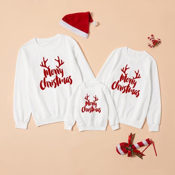 

family matching outfits pajamas christmas sweater parent-child sleepwear look, Blue
