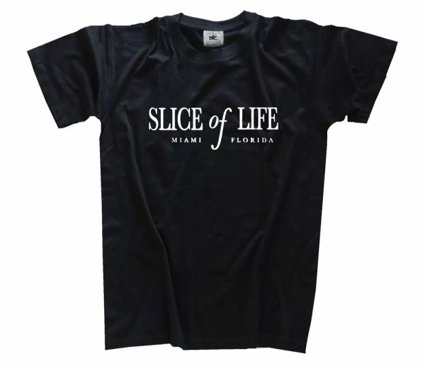 

famous movie-slice of life miamy florida t-shirt s-xxxl new, White;black
