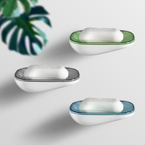 

soap dishes dish wall-mount perfumed drainable holder box plate tray bathroom storage accessory toilet gadget g-booge