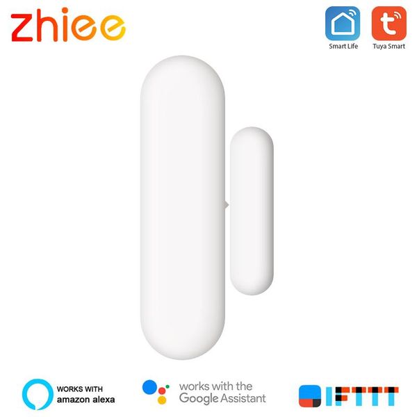 

smart home control tuya wifi door sensor open / closed detectors compatible with alexa google life app