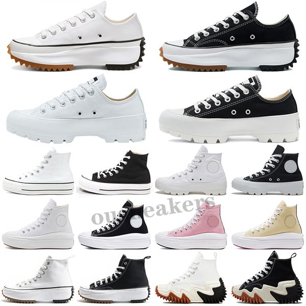 

women all stars move canvas shoes breathable high sneaker girls fashion thick bottom platform flat wedding light comfortable, Black