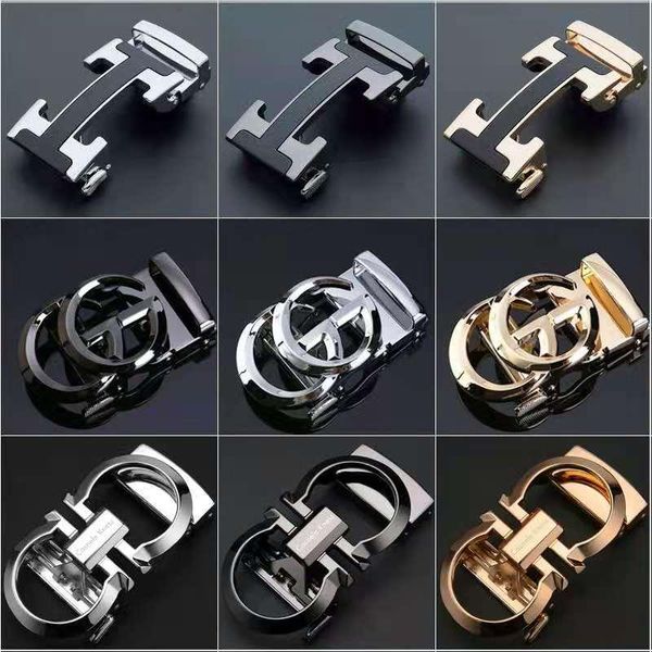 

fashion men's business alloy automatic buckle unique belt 3.5 cm clothing accessories belts, Black;brown