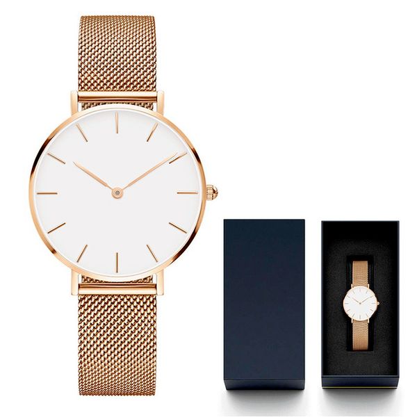 

5-3ladies watch rose gold stainless steel waterproof 28mm32mm36mm montre de luxe fashion bracelet men designer couple watches, Slivery;brown