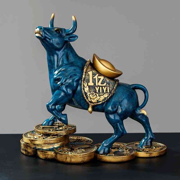

bullish mascot office deskliving room home soft decoration golden bull year of the ox wealth technology