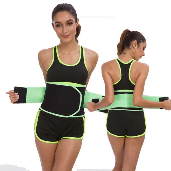

women's shapers women waist trainer body shaper belt sports exercise slimming sheath belly thin adjustable gym training waistband, Black;white