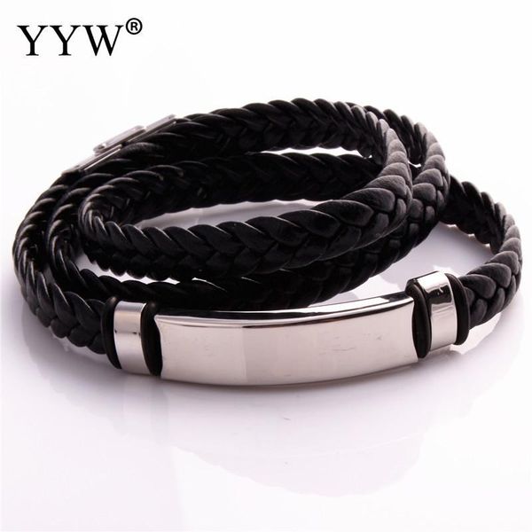 

link, chain 2021 faux suede cord bracelet for women men fashion black bulk jewelry with zinc alloy bracelets making 190mm