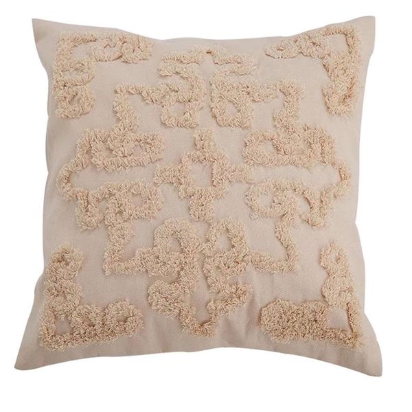 

pillow case beige cushion cover vintage floral moroccan style 45x45cm home decoration sofa decorate