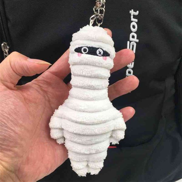 

cat and dog house mummy plush cute pendant backpack bag personality doll key chain