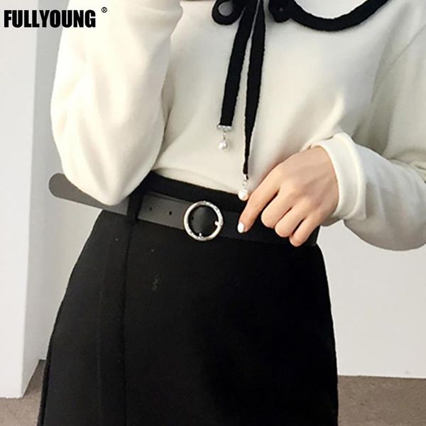 

belts fashion luxury for women black pu leather corset round metal buckle belt wedding dress waistband lady party accessory, Black;brown