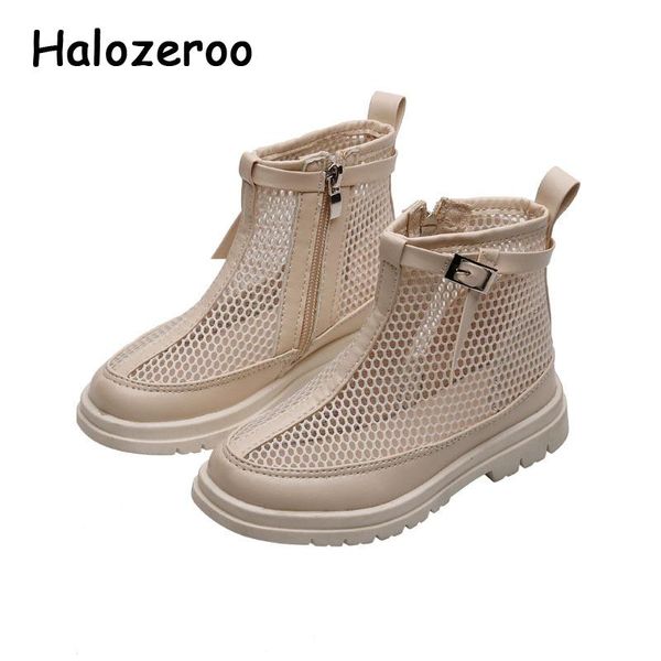 

autumn kids motorcycle boots children mesh black shoes baby girls fashion ankle brand dress soft casual, Black;grey