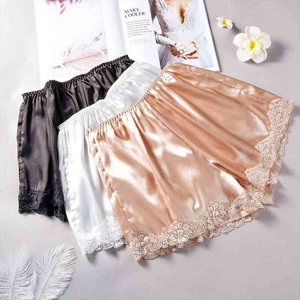 

summer three-point lace thin loose leggings insurance pants anti-exposure can be worn outside women trending products, Black