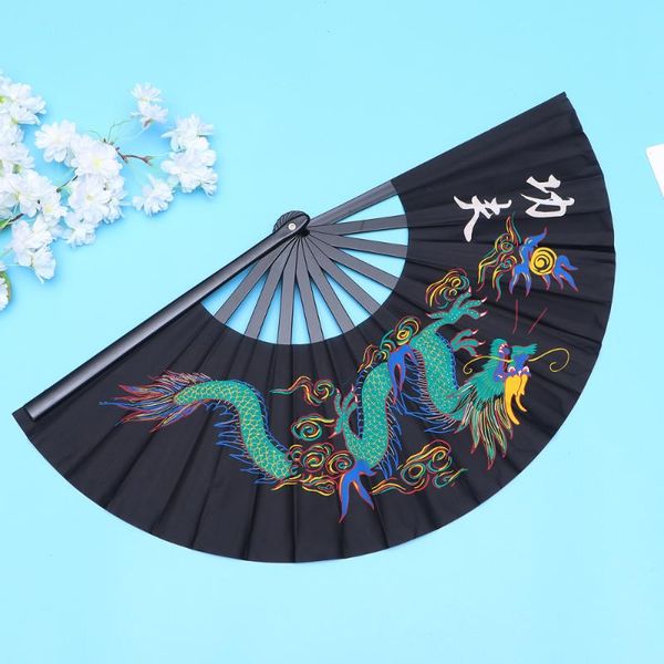 

other home decor 1pc chinese fan kungfu martial arts performance taichi (black)