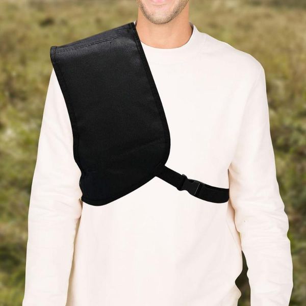 

hunting jackets right shoulder pad comfortable adjustable protector for reducing recoil and protecting you from shocks, Camo;black