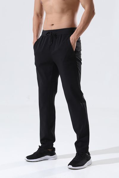 

men's pants men's sport yoga pants running jogging fitness training basketball football long leggings elastic quick drying trouser, Black