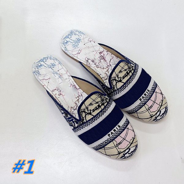 

2022 brand casual slippers summer designer classic flat bottomed beach baotou shoes fashion luxury beach sandals 34-41 belt box, Black