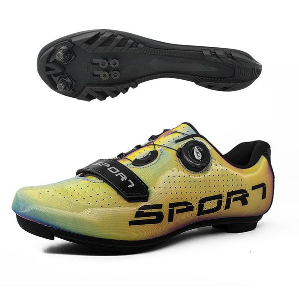 

cycling footwear style ultra-light and wide men's women's self-locking bicycle shoes, mtb professional non-slip road bike racing s, Black