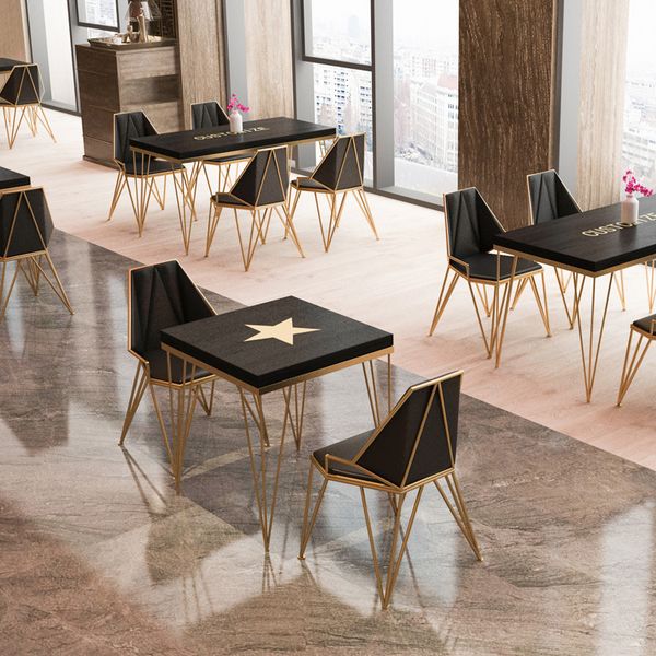

dining room furniture fashion northern europe casual solid wood material