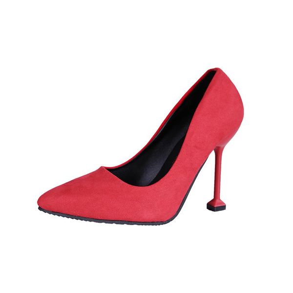 

dress shoes 2021 women's single 10cm black pointed high heels stiletto shallow mouth work wedding
