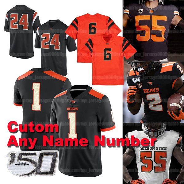 

custom oregon state ncaa football jersey trevon bradford jake luton noah togiai tristan gebbia jermar jefferson avery roberts jack colletto, Black;red