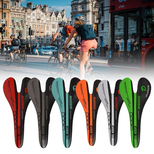 

bike saddles mtb carbon fiber universal seat cushion mountain road bicycle saddle racing general breathable absorption