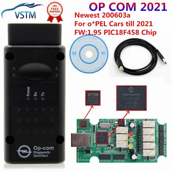 

code readers & scan tools quality op-com v1.70 v1..95 v1.99 est for o*pel chip pic18f458 hw 1.78 opcom can-bus interface op com