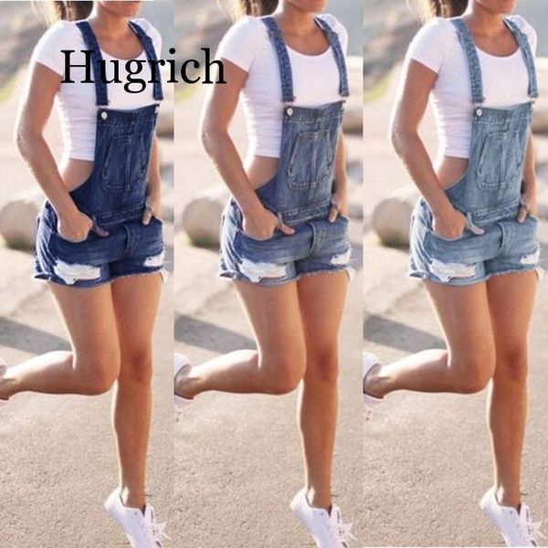 

women's jumpsuits & rompers fashion women street style hole cowboy shorts strap denim short bib overalls and playsuit, Black;white