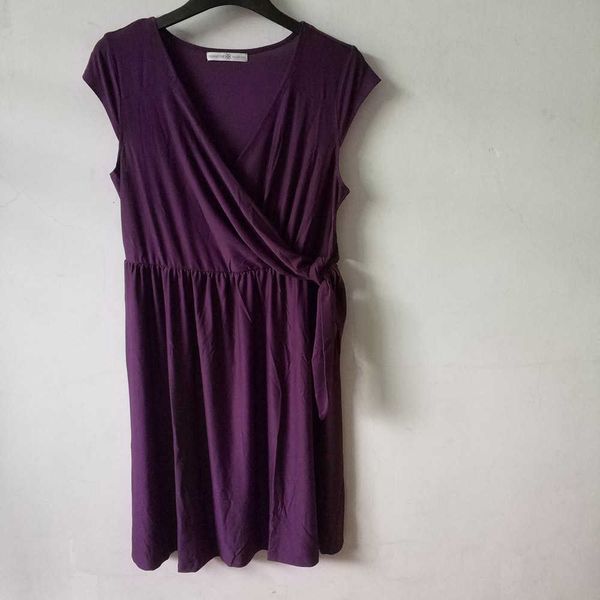 

wind waist bow solid dress women v-neck slim women's summer, Black;gray